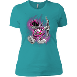 T-Shirts Tahiti Blue / X-Small Pink Ranger Artwork Women's Premium T-Shirt