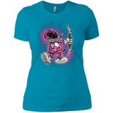 T-Shirts Turquoise / X-Small Pink Ranger Artwork Women's Premium T-Shirt