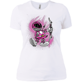 T-Shirts White / X-Small Pink Ranger Artwork Women's Premium T-Shirt