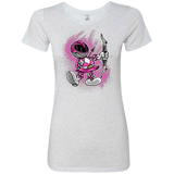T-Shirts Heather White / Small Pink Ranger Artwork Women's Triblend T-Shirt