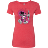 T-Shirts Vintage Red / Small Pink Ranger Artwork Women's Triblend T-Shirt