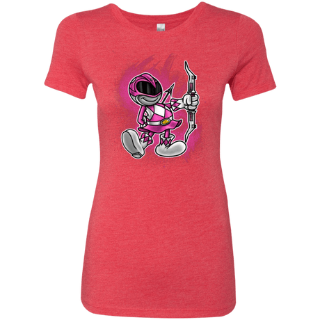 T-Shirts Vintage Red / Small Pink Ranger Artwork Women's Triblend T-Shirt