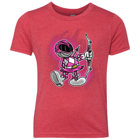 T-Shirts Vintage Red / YXS Pink Ranger Artwork Youth Triblend T-Shirt