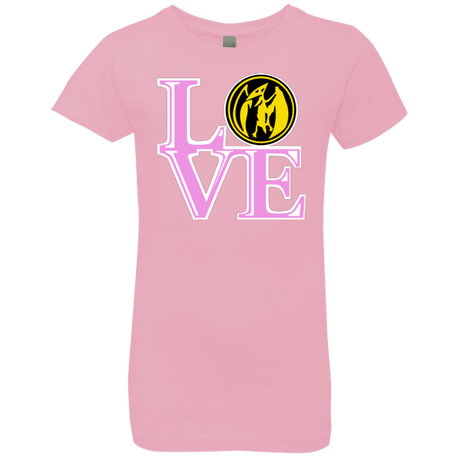 T-Shirts Light Pink / YXS Pink Ranger LOVE Girls Premium T-Shirt
