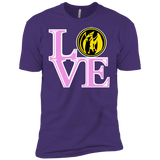 T-Shirts Purple / X-Small Pink Ranger LOVE Men's Premium T-Shirt