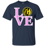 T-Shirts Navy / Small Pink Ranger LOVE T-Shirt