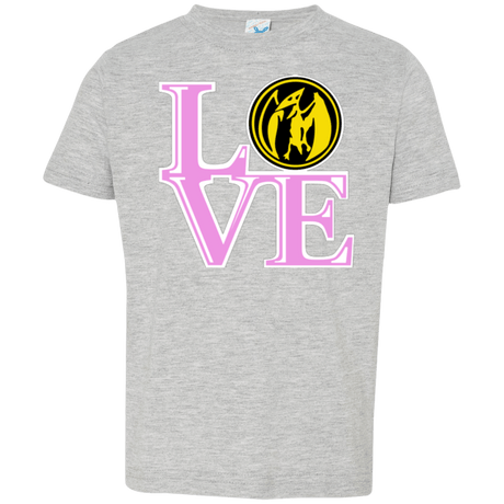 T-Shirts Heather / 2T Pink Ranger LOVE Toddler Premium T-Shirt