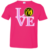 T-Shirts Hot Pink / 2T Pink Ranger LOVE Toddler Premium T-Shirt
