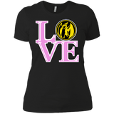T-Shirts Black / X-Small Pink Ranger LOVE Women's Premium T-Shirt