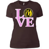 T-Shirts Dark Chocolate / X-Small Pink Ranger LOVE Women's Premium T-Shirt