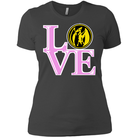 T-Shirts Heavy Metal / X-Small Pink Ranger LOVE Women's Premium T-Shirt