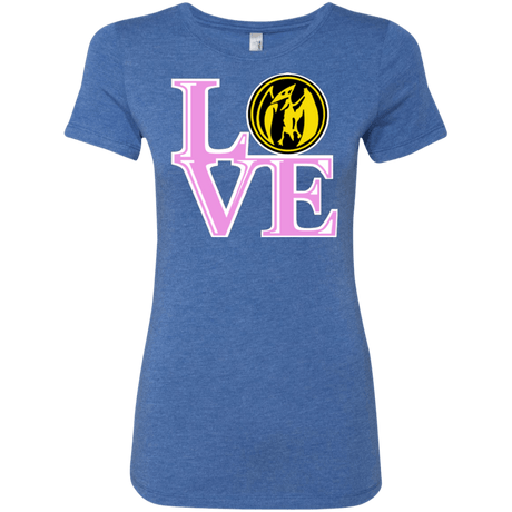 T-Shirts Vintage Royal / Small Pink Ranger LOVE Women's Triblend T-Shirt