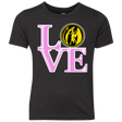 T-Shirts Vintage Black / YXS Pink Ranger LOVE Youth Triblend T-Shirt