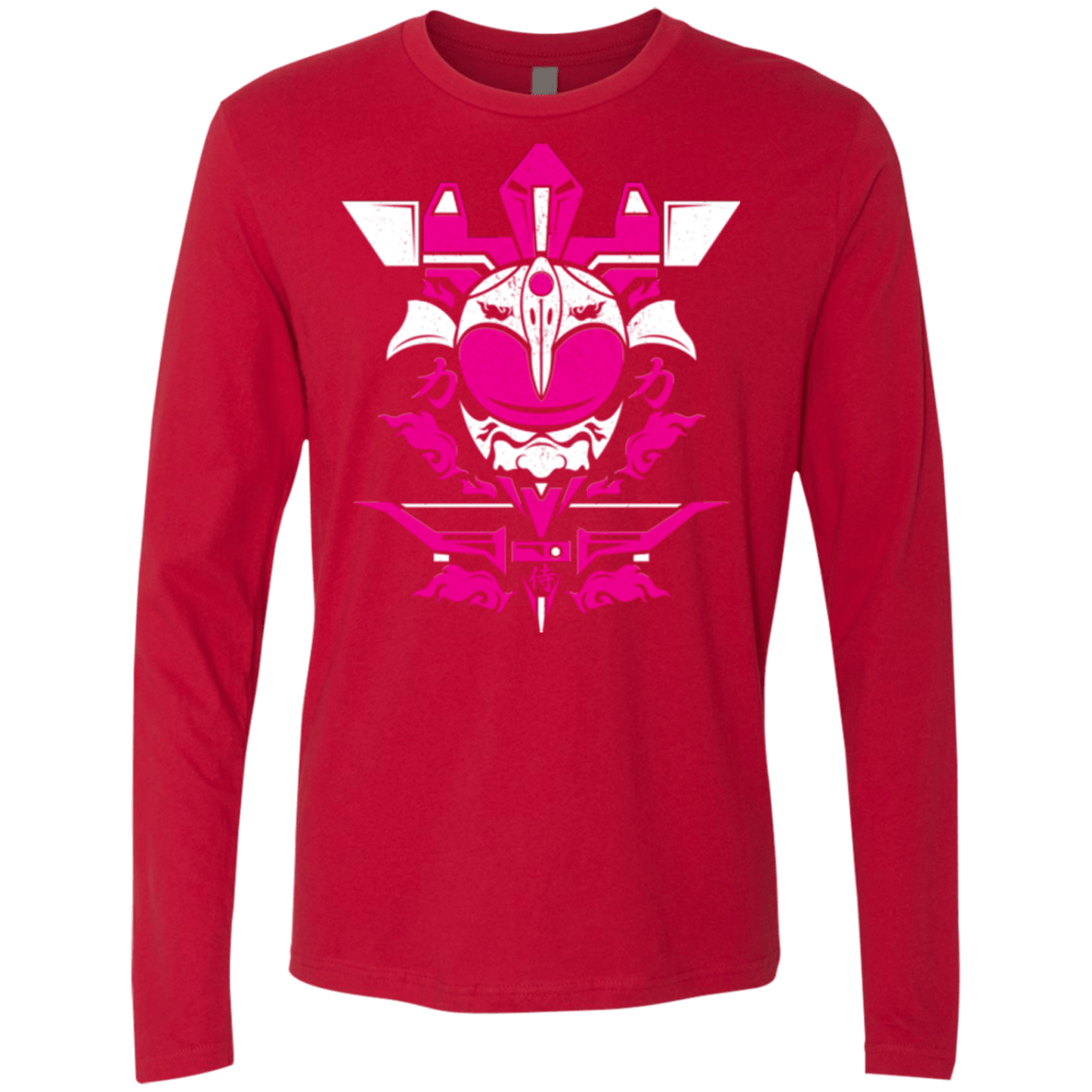 T-Shirts Red / Small Pink Ranger Men's Premium Long Sleeve