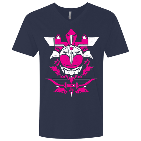 T-Shirts Midnight Navy / X-Small Pink Ranger Men's Premium V-Neck