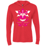 T-Shirts Vintage Red / X-Small Pink Ranger Triblend Long Sleeve Hoodie Tee