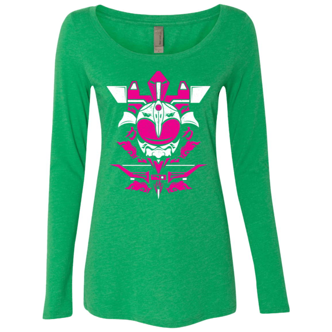T-Shirts Envy / Small Pink Ranger Women's Triblend Long Sleeve Shirt