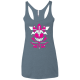 T-Shirts Indigo / X-Small Pink Ranger Women's Triblend Racerback Tank