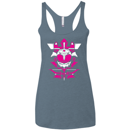 T-Shirts Indigo / X-Small Pink Ranger Women's Triblend Racerback Tank