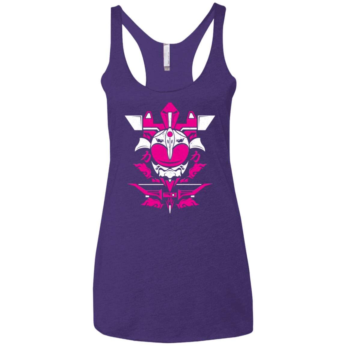T-Shirts Purple / X-Small Pink Ranger Women's Triblend Racerback Tank