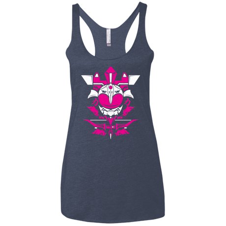 T-Shirts Vintage Navy / X-Small Pink Ranger Women's Triblend Racerback Tank