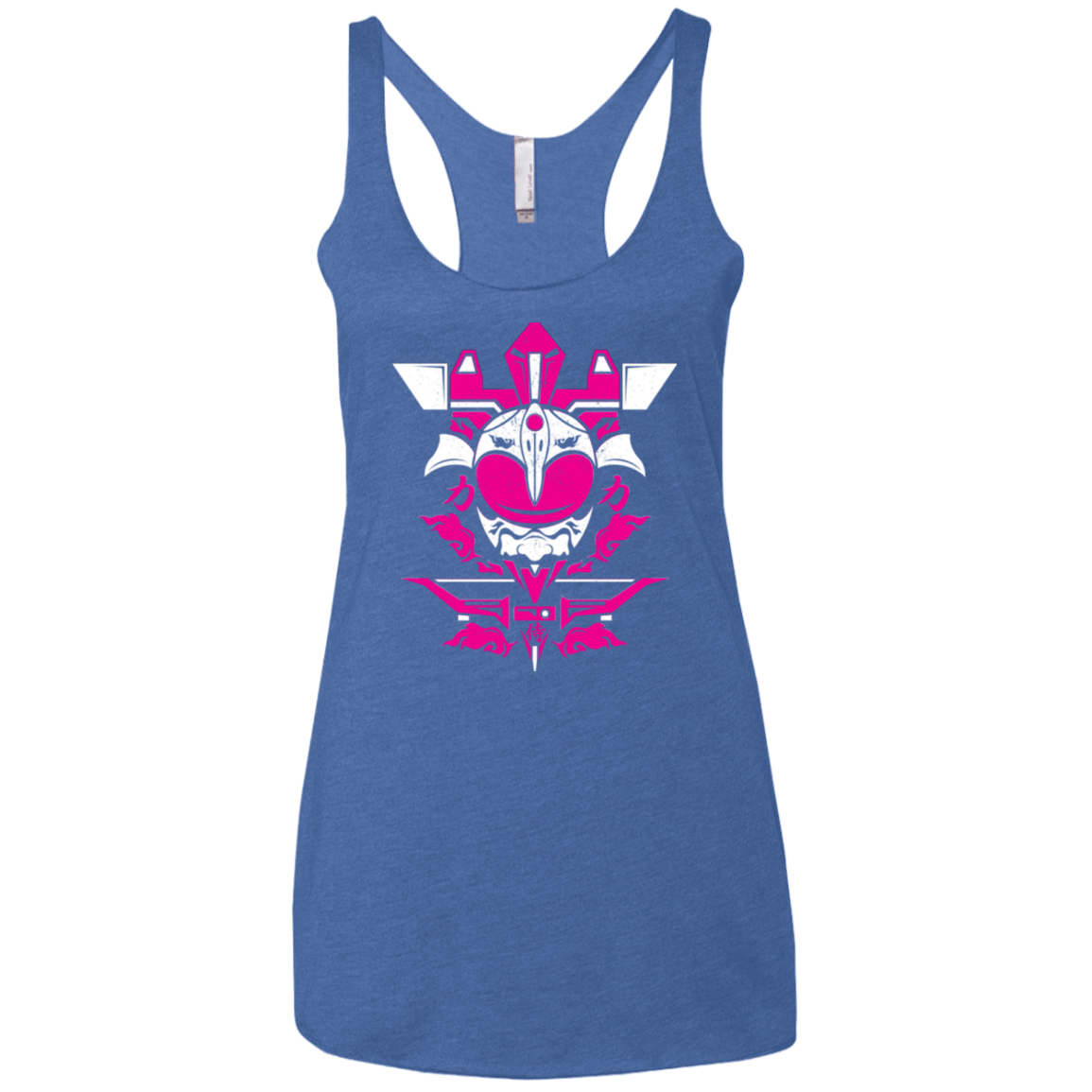 T-Shirts Vintage Royal / X-Small Pink Ranger Women's Triblend Racerback Tank