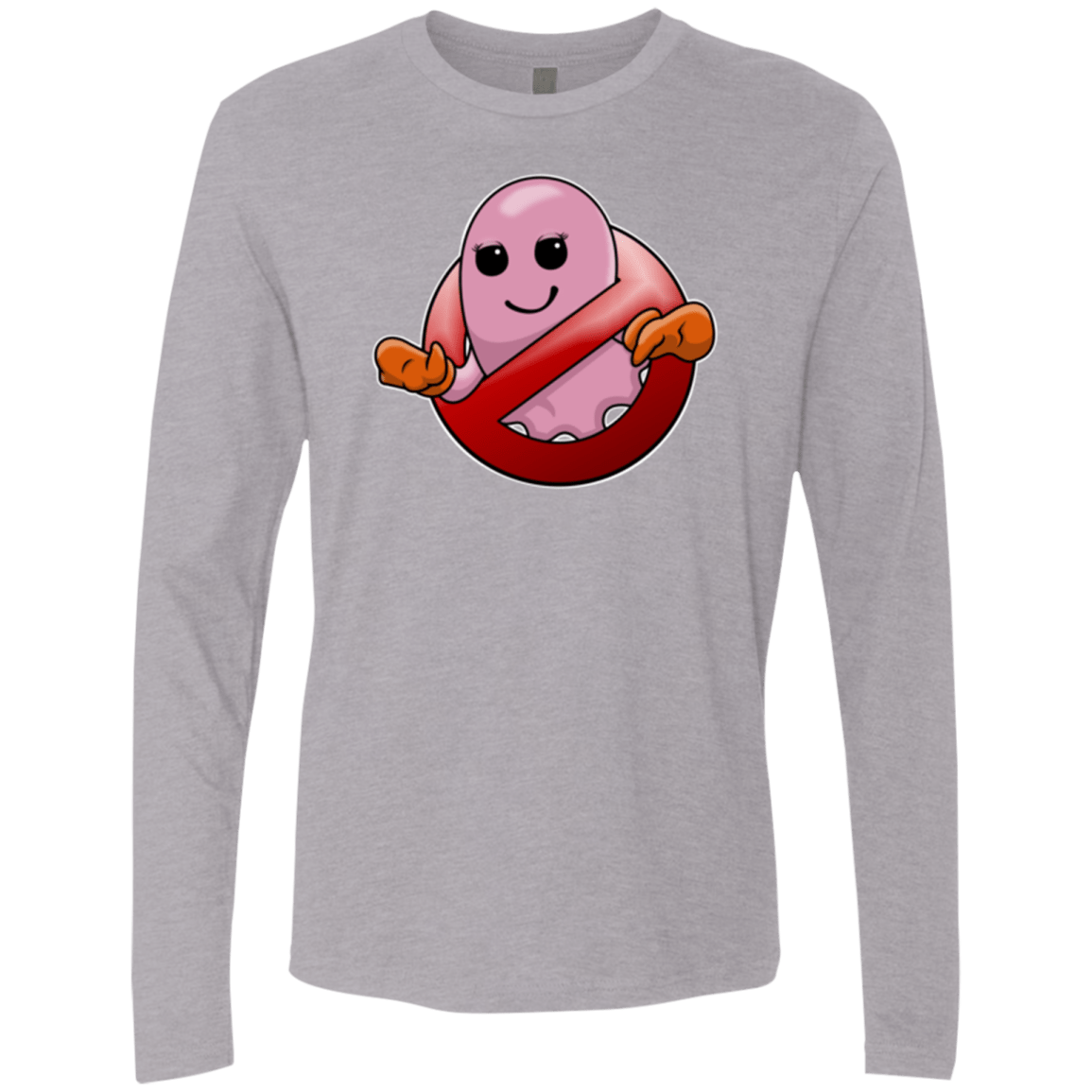 T-Shirts Heather Grey / Small Pinky Buster Men's Premium Long Sleeve