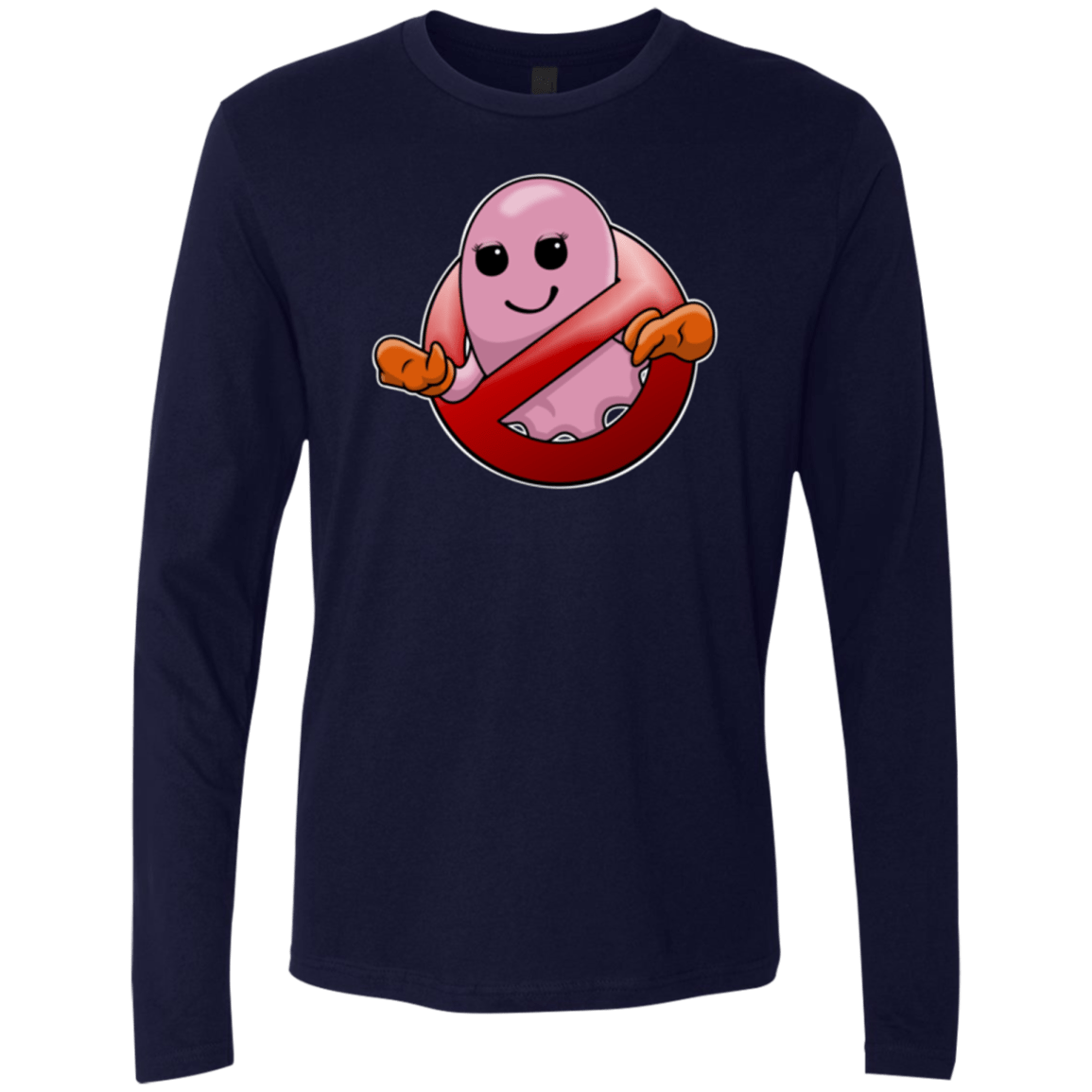 T-Shirts Midnight Navy / Small Pinky Buster Men's Premium Long Sleeve