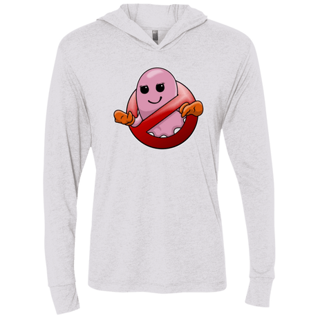 T-Shirts Heather White / X-Small Pinky Buster Triblend Long Sleeve Hoodie Tee