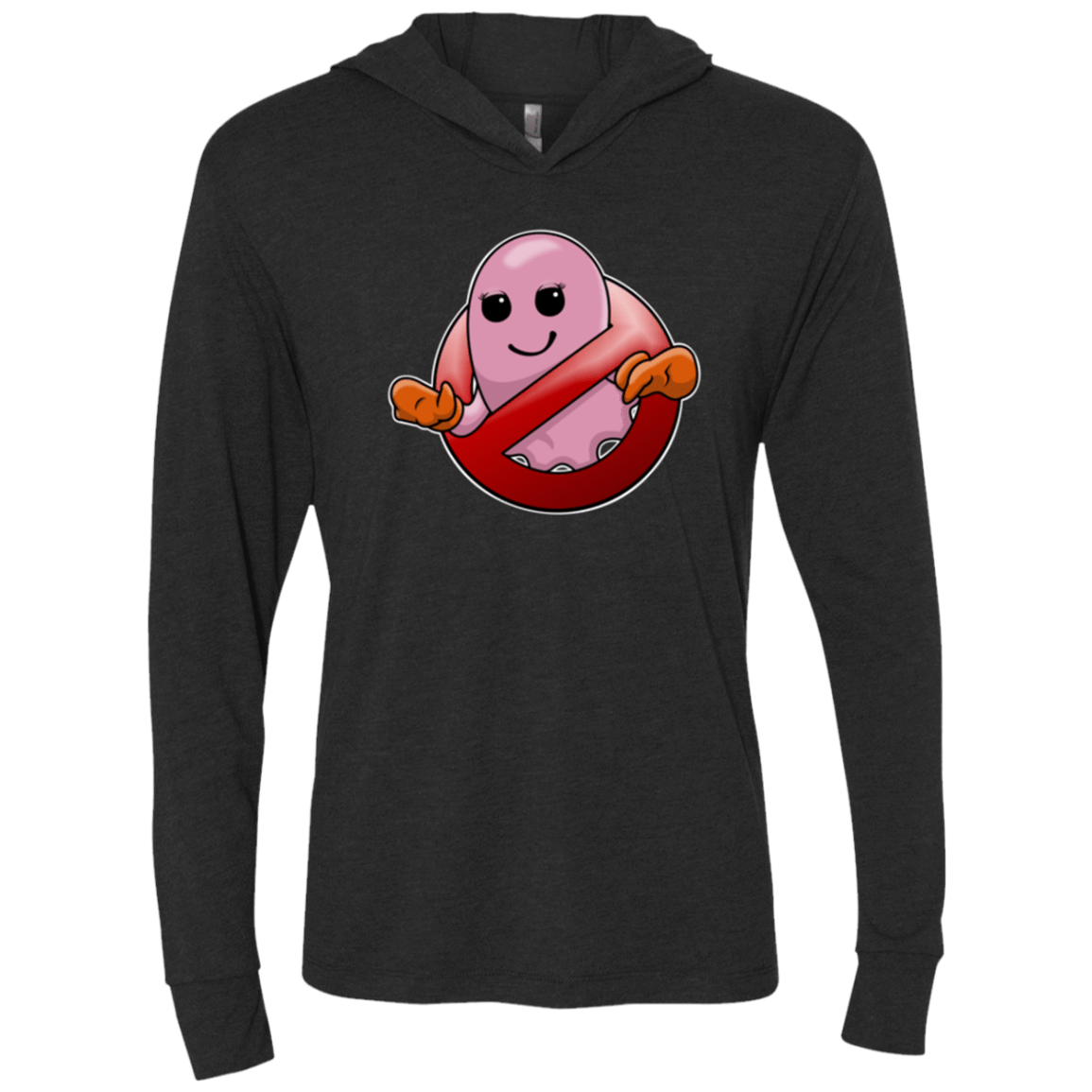 T-Shirts Vintage Black / X-Small Pinky Buster Triblend Long Sleeve Hoodie Tee