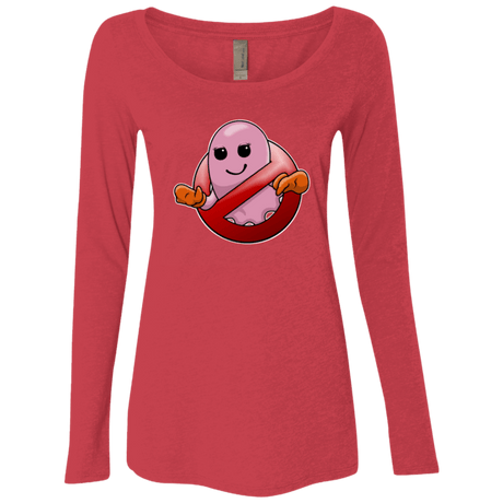 T-Shirts Vintage Red / Small Pinky Buster Women's Triblend Long Sleeve Shirt