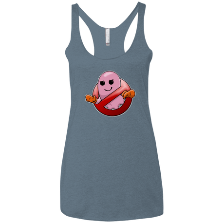 T-Shirts Indigo / X-Small Pinky Buster Women's Triblend Racerback Tank