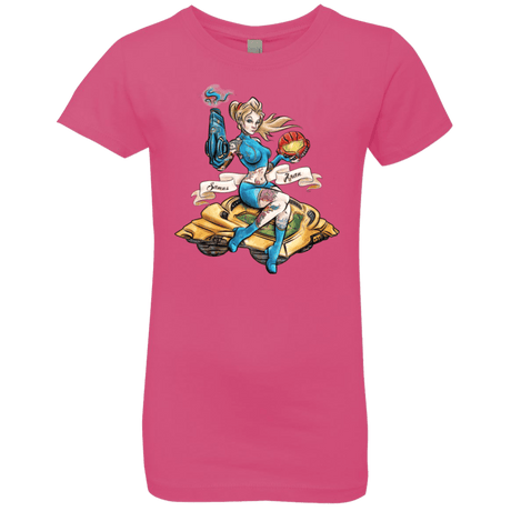 T-Shirts Hot Pink / YXS PINUP SAMUS Girls Premium T-Shirt