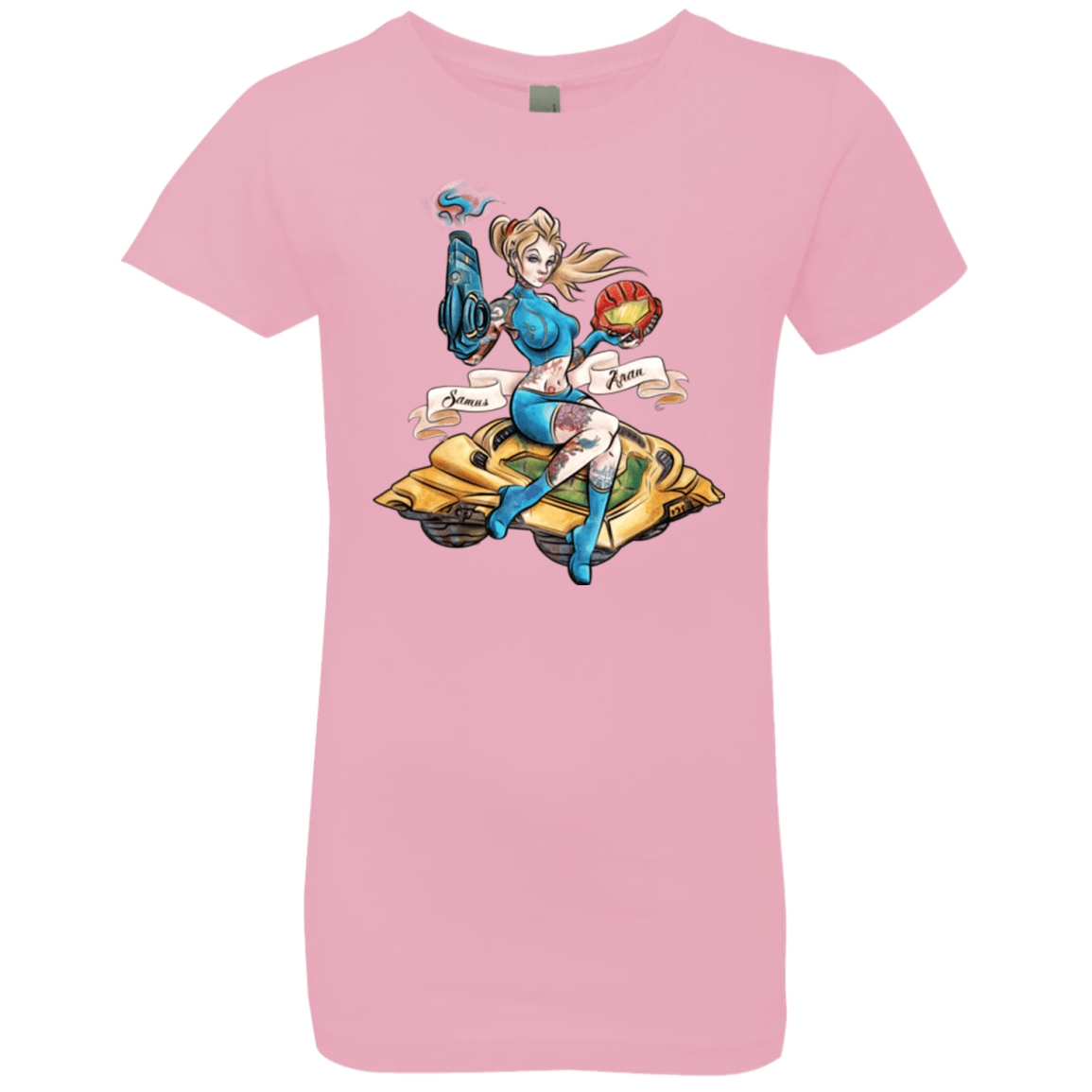 T-Shirts Light Pink / YXS PINUP SAMUS Girls Premium T-Shirt
