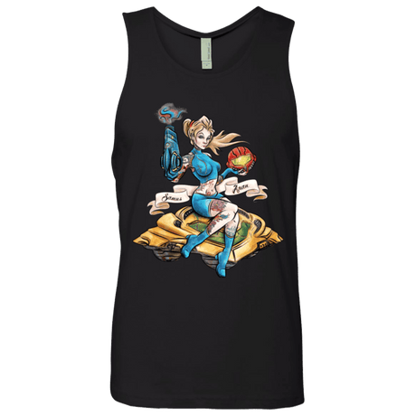 T-Shirts Black / Small PINUP SAMUS Men's Premium Tank Top