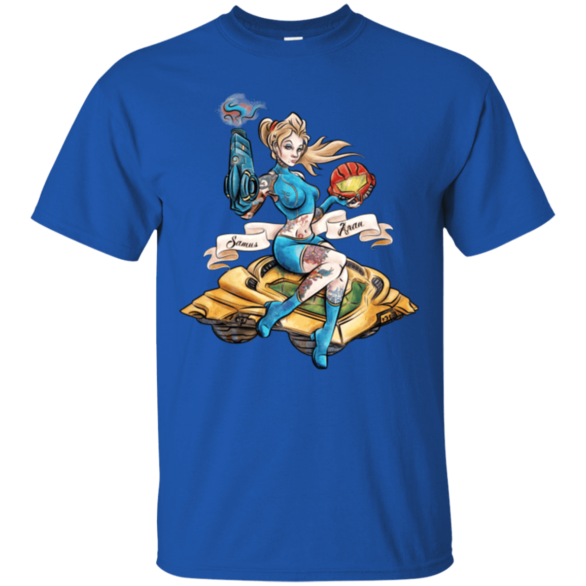 T-Shirts Royal / Small PINUP SAMUS T-Shirt