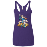 T-Shirts Purple / X-Small PINUP SAMUS Women's Triblend Racerback Tank