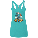 T-Shirts Tahiti Blue / X-Small PINUP SAMUS Women's Triblend Racerback Tank