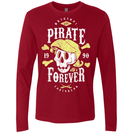 T-Shirts Cardinal / Small Pirate Forever Men's Premium Long Sleeve