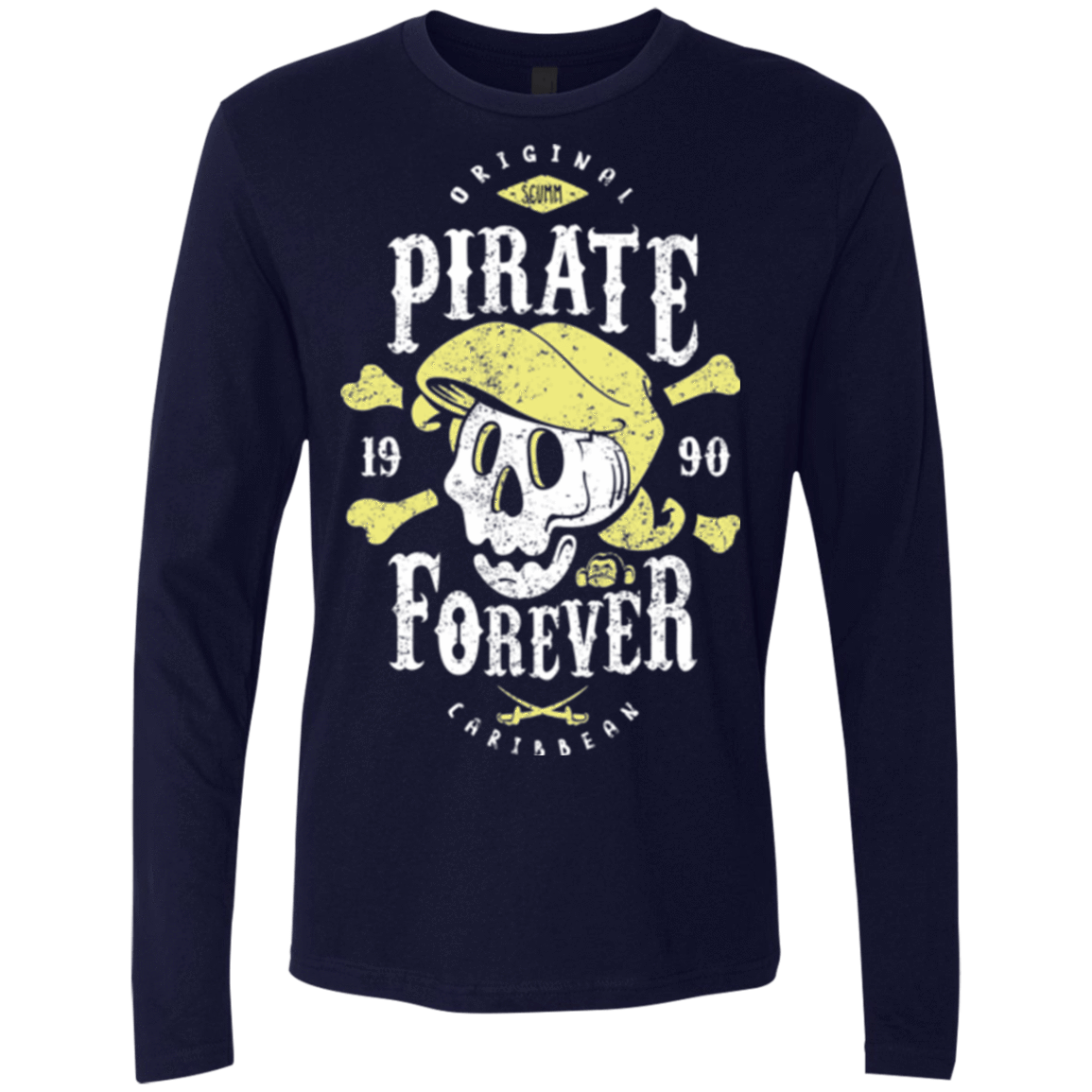 T-Shirts Midnight Navy / Small Pirate Forever Men's Premium Long Sleeve
