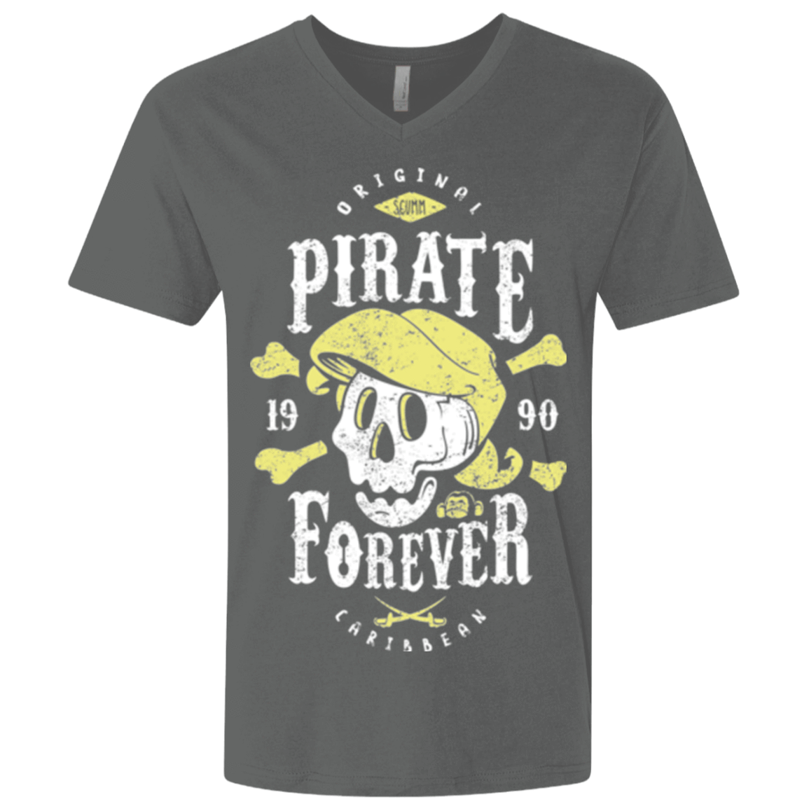 T-Shirts Heavy Metal / X-Small Pirate Forever Men's Premium V-Neck