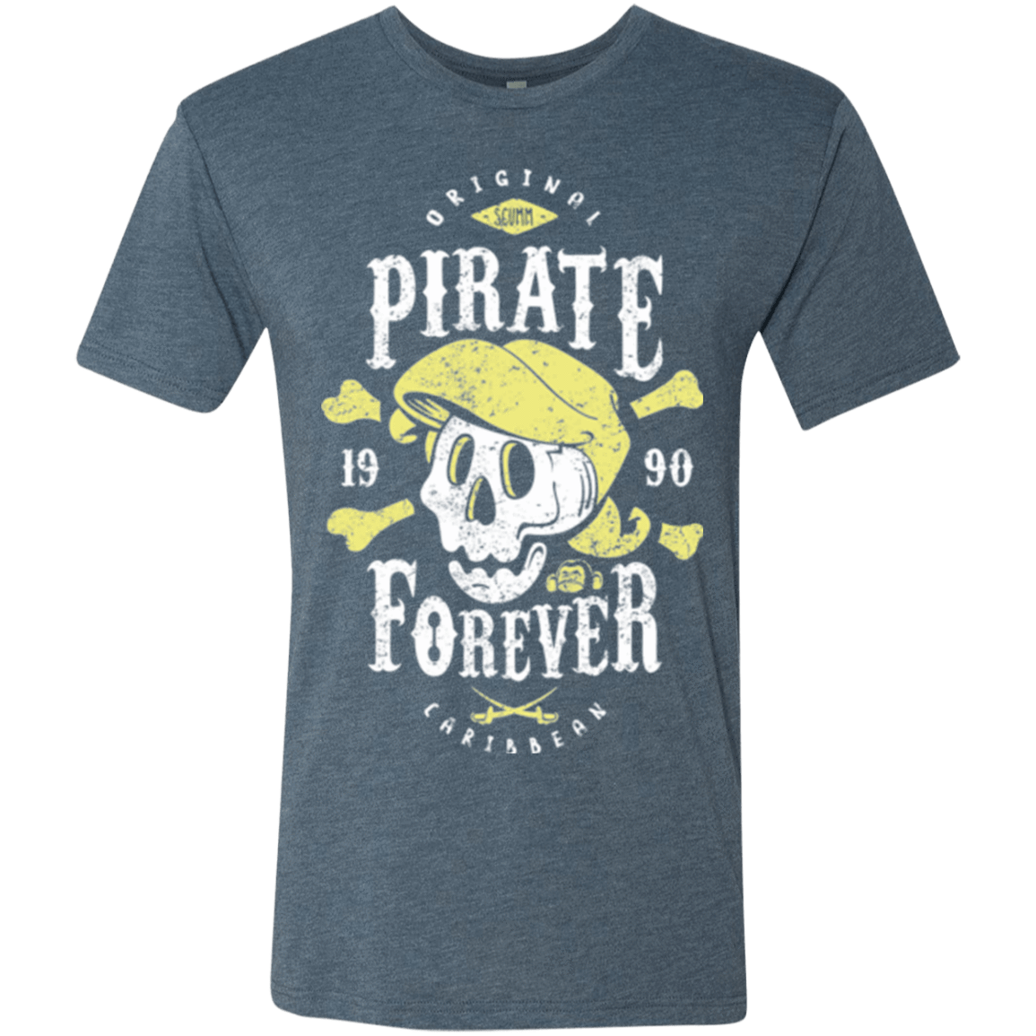 T-Shirts Indigo / Small Pirate Forever Men's Triblend T-Shirt