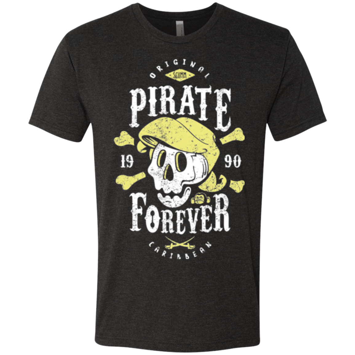 T-Shirts Vintage Black / Small Pirate Forever Men's Triblend T-Shirt