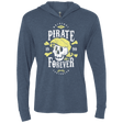 T-Shirts Indigo / X-Small Pirate Forever Triblend Long Sleeve Hoodie Tee