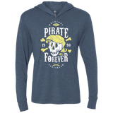 T-Shirts Indigo / X-Small Pirate Forever Triblend Long Sleeve Hoodie Tee
