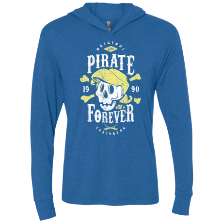 T-Shirts Vintage Royal / X-Small Pirate Forever Triblend Long Sleeve Hoodie Tee