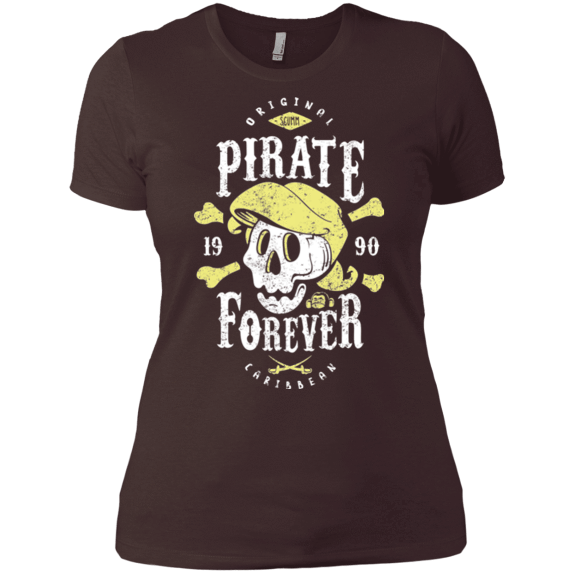 T-Shirts Dark Chocolate / X-Small Pirate Forever Women's Premium T-Shirt