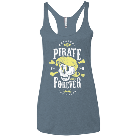 T-Shirts Indigo / X-Small Pirate Forever Women's Triblend Racerback Tank