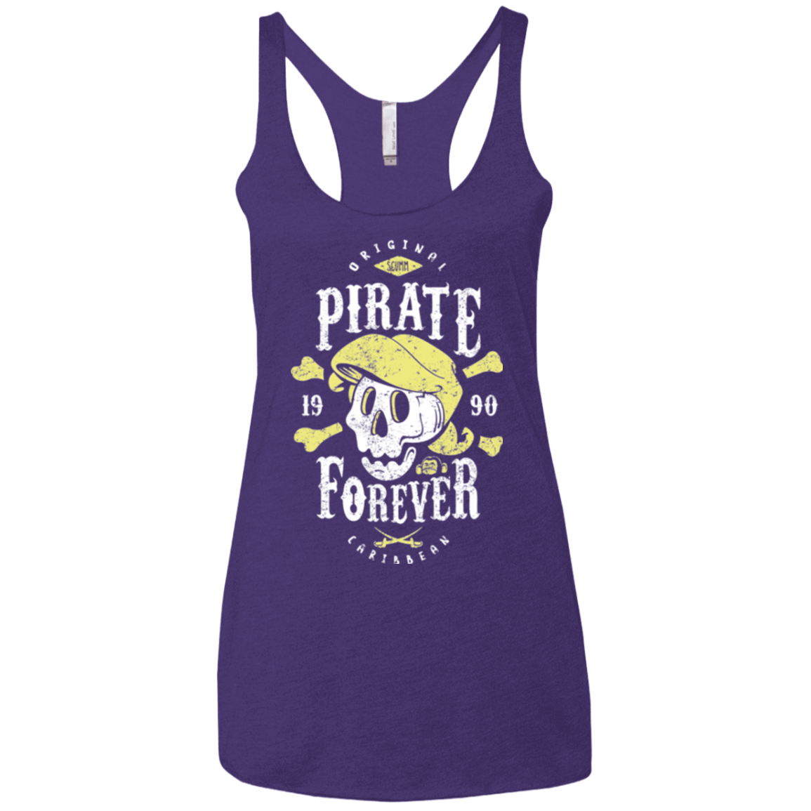 T-Shirts Purple / X-Small Pirate Forever Women's Triblend Racerback Tank