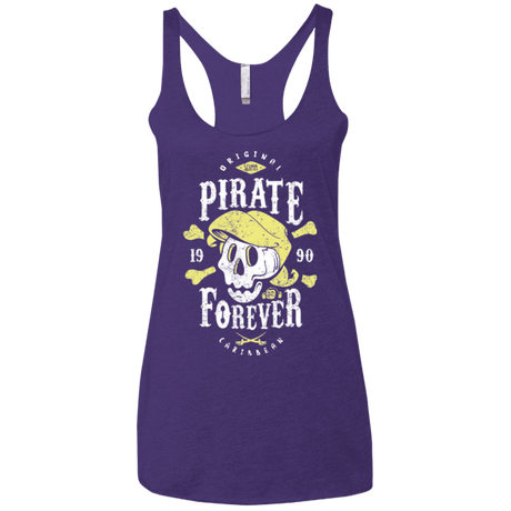 T-Shirts Purple / X-Small Pirate Forever Women's Triblend Racerback Tank